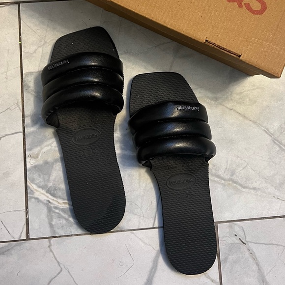 HAVAIANAS BLACK MILAN SANDALS - Picture 4 of 8
